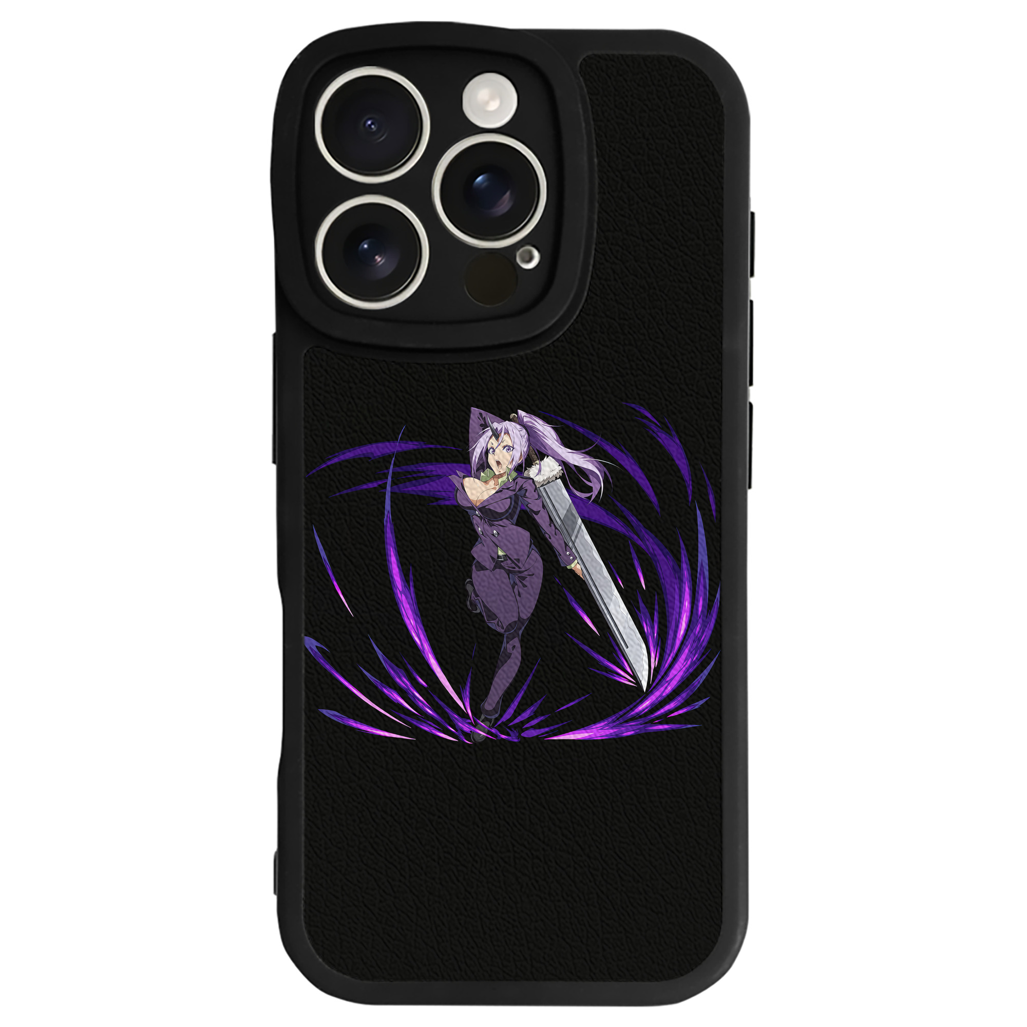 （画像用） 転スラ Regarding Reincarnated to Slime 【iPhone 16シリーズ対応】シリコンスマホケース（レザー調） 材質：シリコン